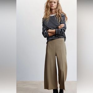 Mango High-waist palazzo pants . Small